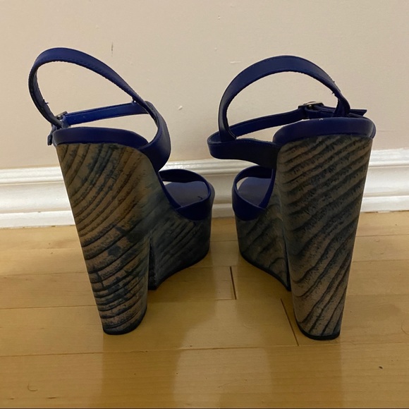 Blue Platform Heels - Picture 4 of 4